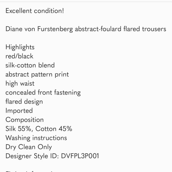 DIANE VON FURSTENBERG Abstract-foulard Flared Trousers - Picture 9 of 10
